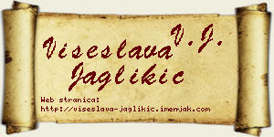 Višeslava Jaglikić vizit kartica